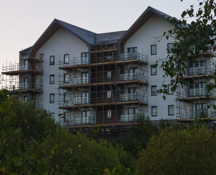 Domestic scaffolding by Hewaswater Residential Scaffolding Services Devon