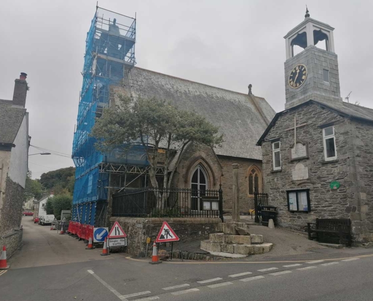 Commercial scaffolding by Hewaswater Commercial Scaffolding Services in Grampound, Cornwall